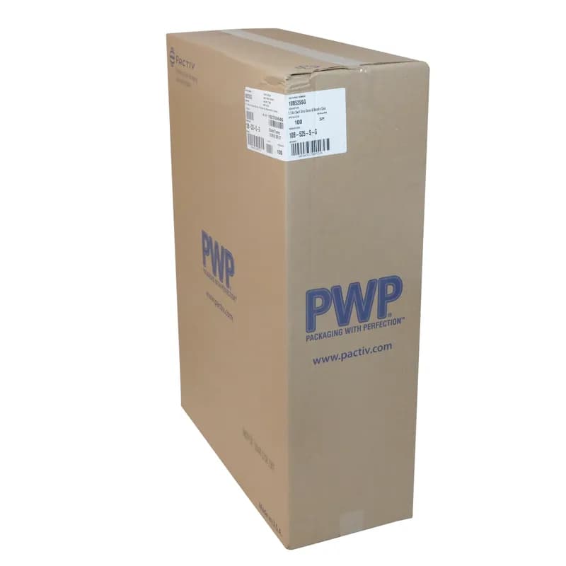 Cake Container & Lid Combo With Dome Lid 9.75X5.25 IN PET Clear Black Round Swirl 100/Case