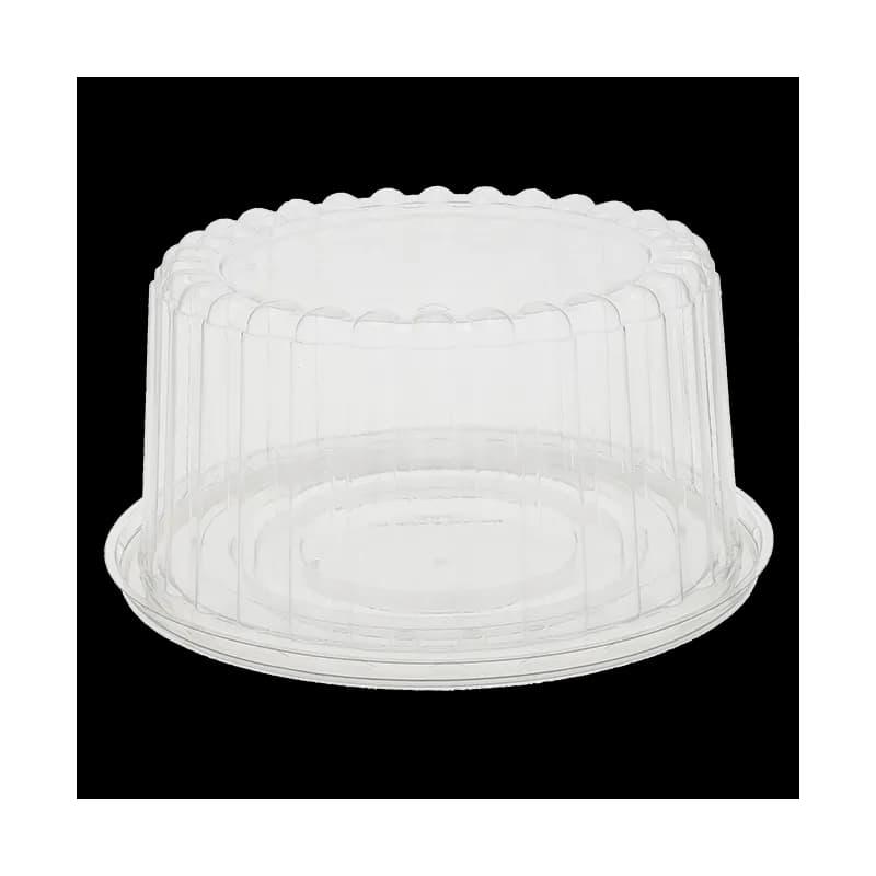Baby Cake Container & Lid Combo With High Dome Lid 7.75X4 IN PET Clear Fluted 100/Case