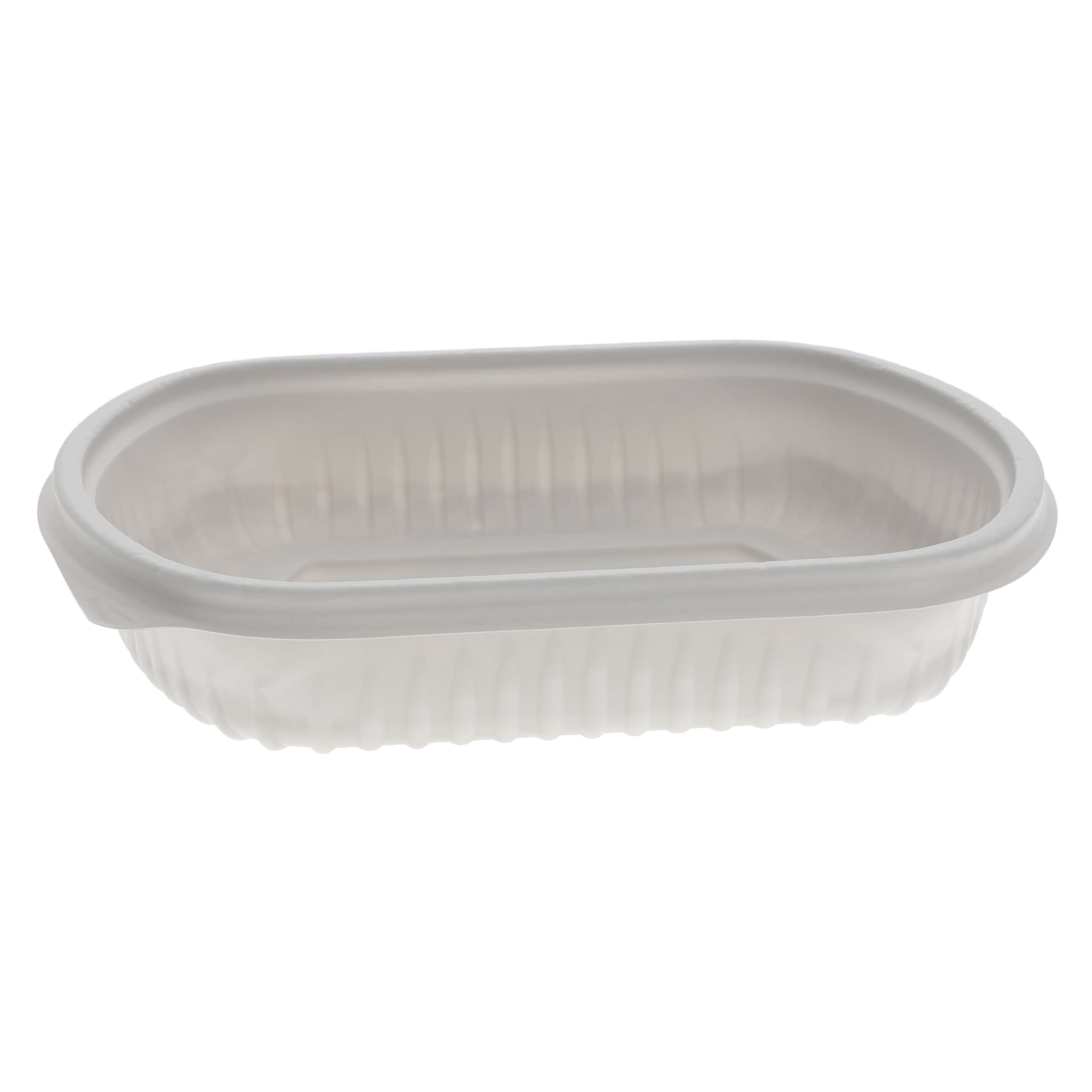 Food Container Base 24 OZ MFPP White Rectangle 252/Case