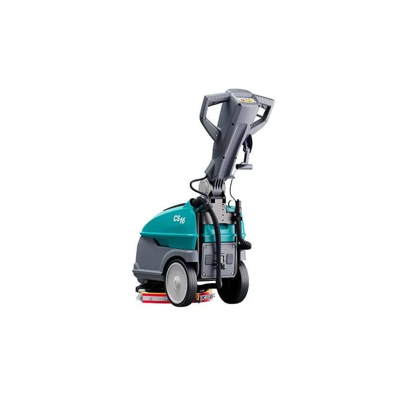 CS16 Micro Walk Behind Scrubber 3.9 GAL 13.8IN On-Board Charger Pad Disk Foldable Handle Lithium-Ion Battery 1/Each
