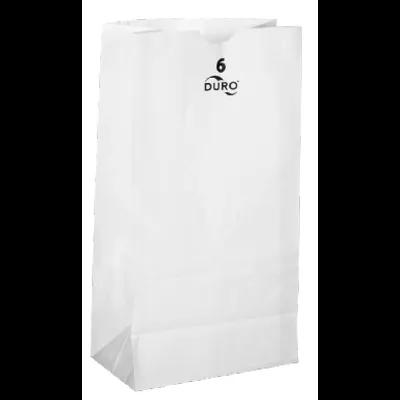 Bag 6X3.5X11 IN 6 LB Virgin Paper 35# White With Self-Opening (SOS) Closure 500/Bundle