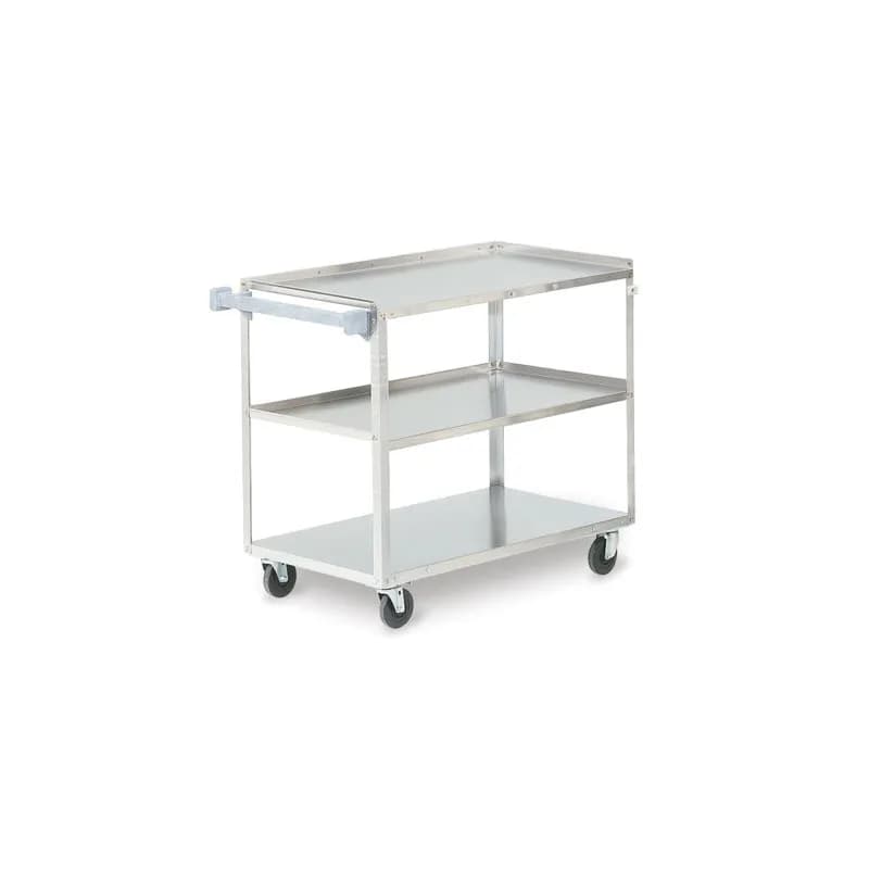 Utility Cart 21X36 IN Stainless Steel 3 Shelves 1/Each