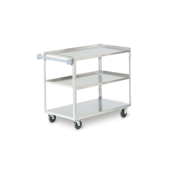 Utility Cart 21X36 IN Stainless Steel 3 Shelves 1/Each