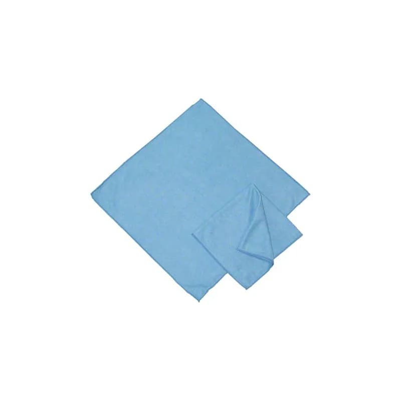 Glass Cloth 16X16 IN Microfiber Blue 12 Count/Pack