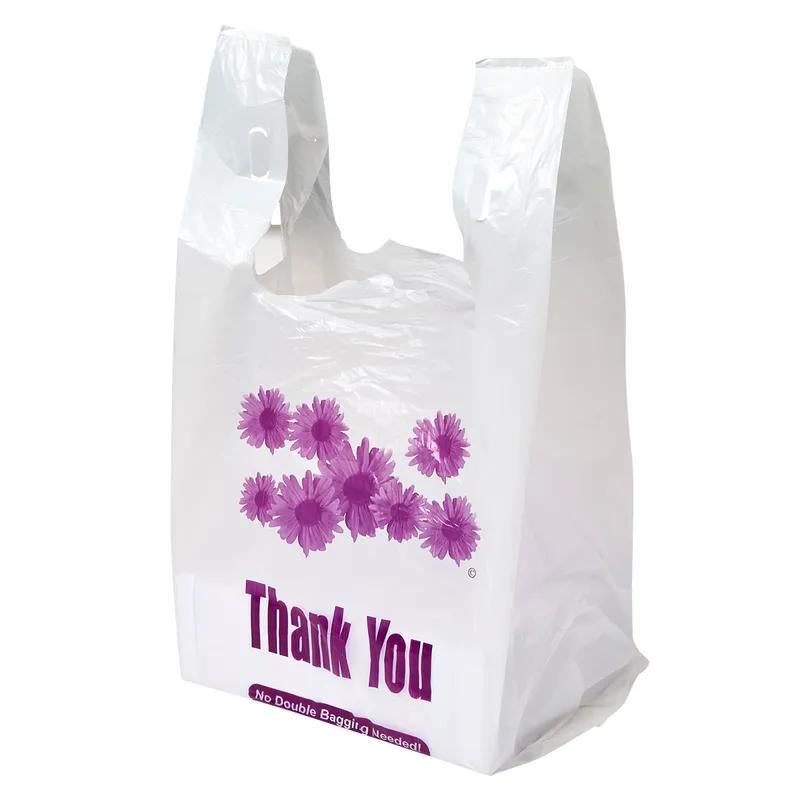 Bag 12X6.5X22 IN Plastic 20MIC Flower T-Sack Gusset 400/Case