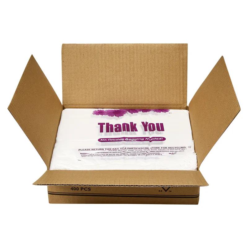 Bag 12X6.5X22 IN Plastic 20MIC Flower T-Sack Gusset 400/Case