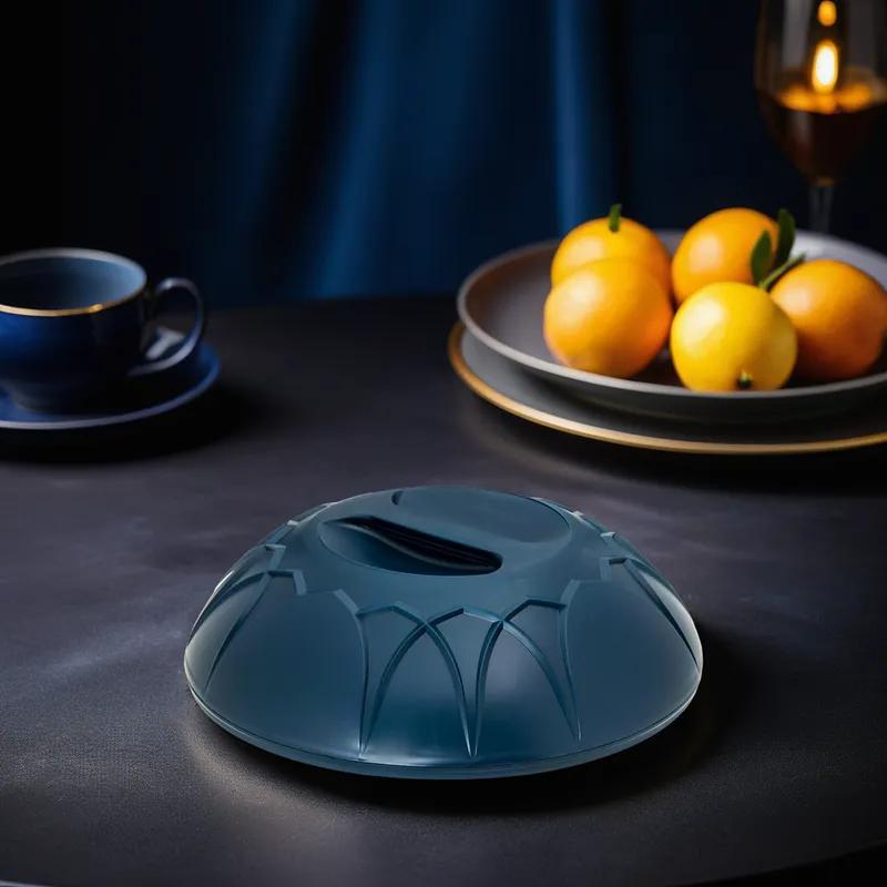 Dinex® Fenwick Plate Cover 10X2.88 IN PP Midnight Blue Dome 12/Case