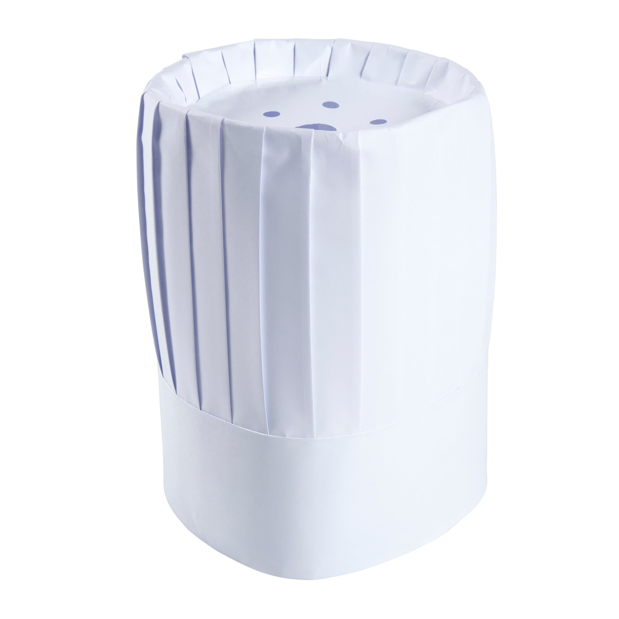 Chef Hat 10 IN White Pleated Comfort Band 24 Count/Pack 1 Packs/Case 24 Count/Case