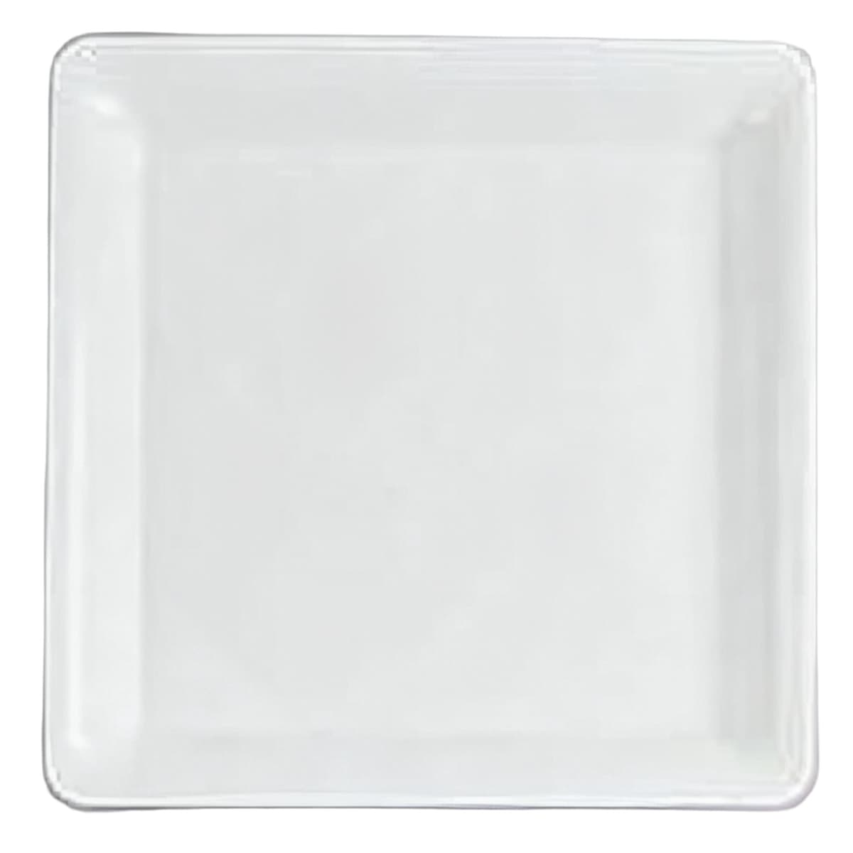 Serving Tray 18X18 IN Plastic White Square 25/Case