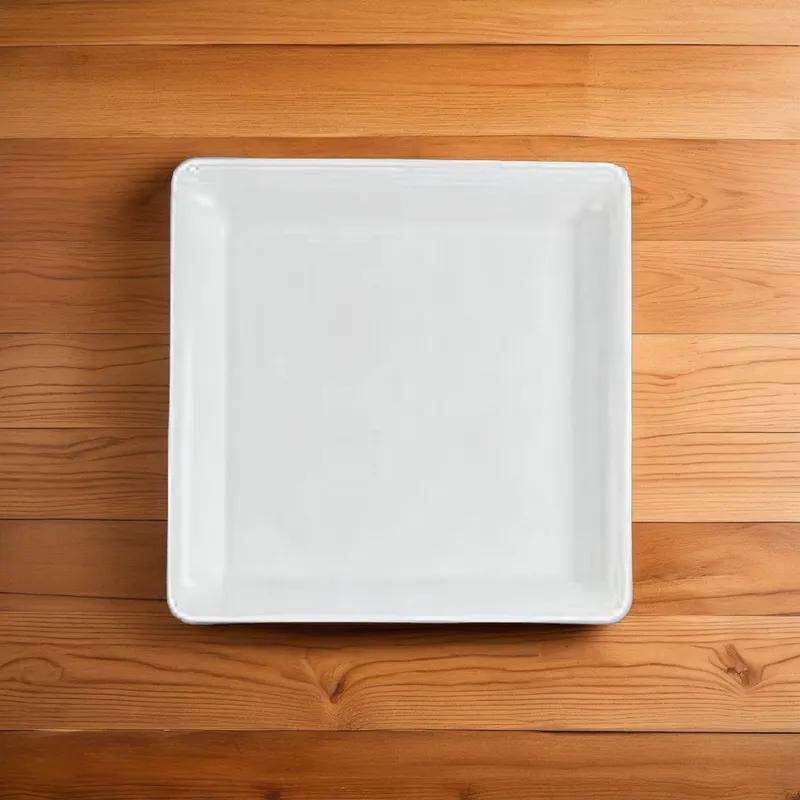 Serving Tray 18X18 IN Plastic White Square 25/Case