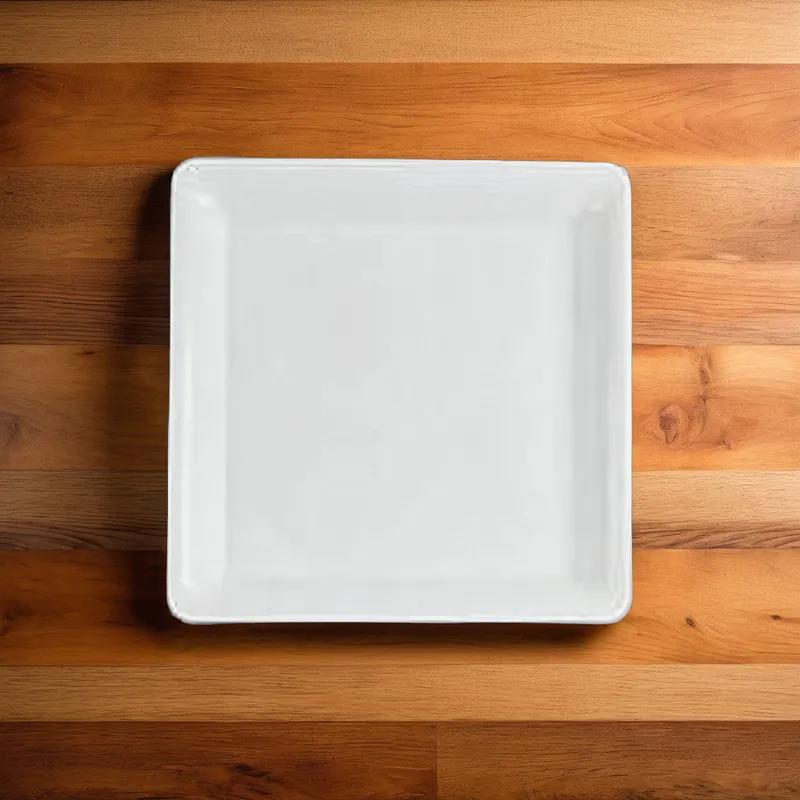 Serving Tray 18X18 IN Plastic White Square 25/Case