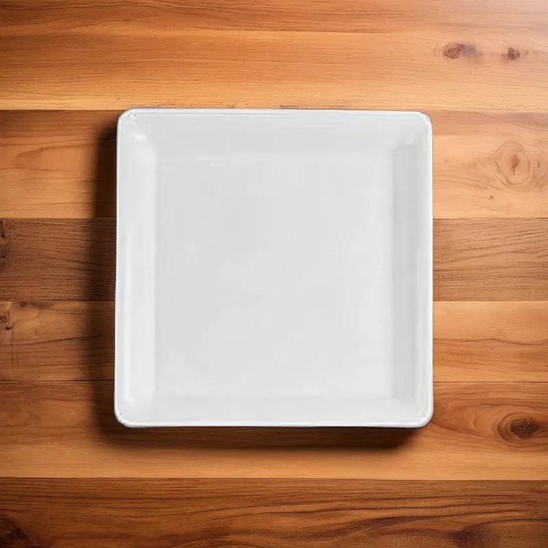 Serving Tray 18X18 IN Plastic White Square 25/Case