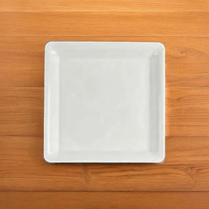 Serving Tray 18X18 IN Plastic White Square 25/Case
