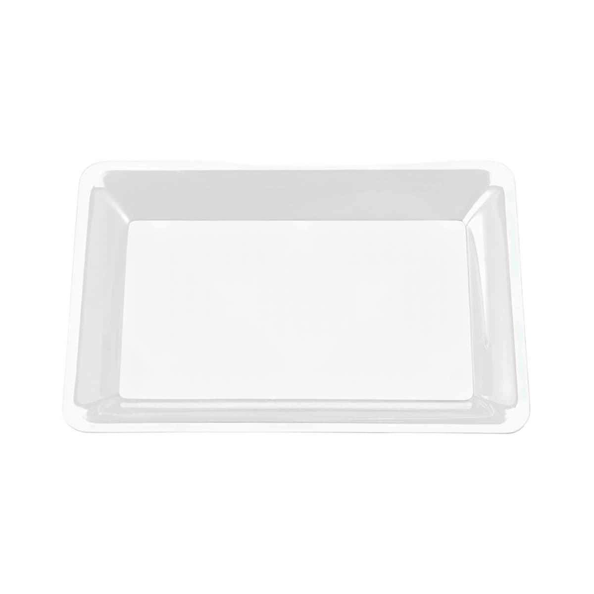 Party Tray 10X14 IN White Rectangle 25/Case