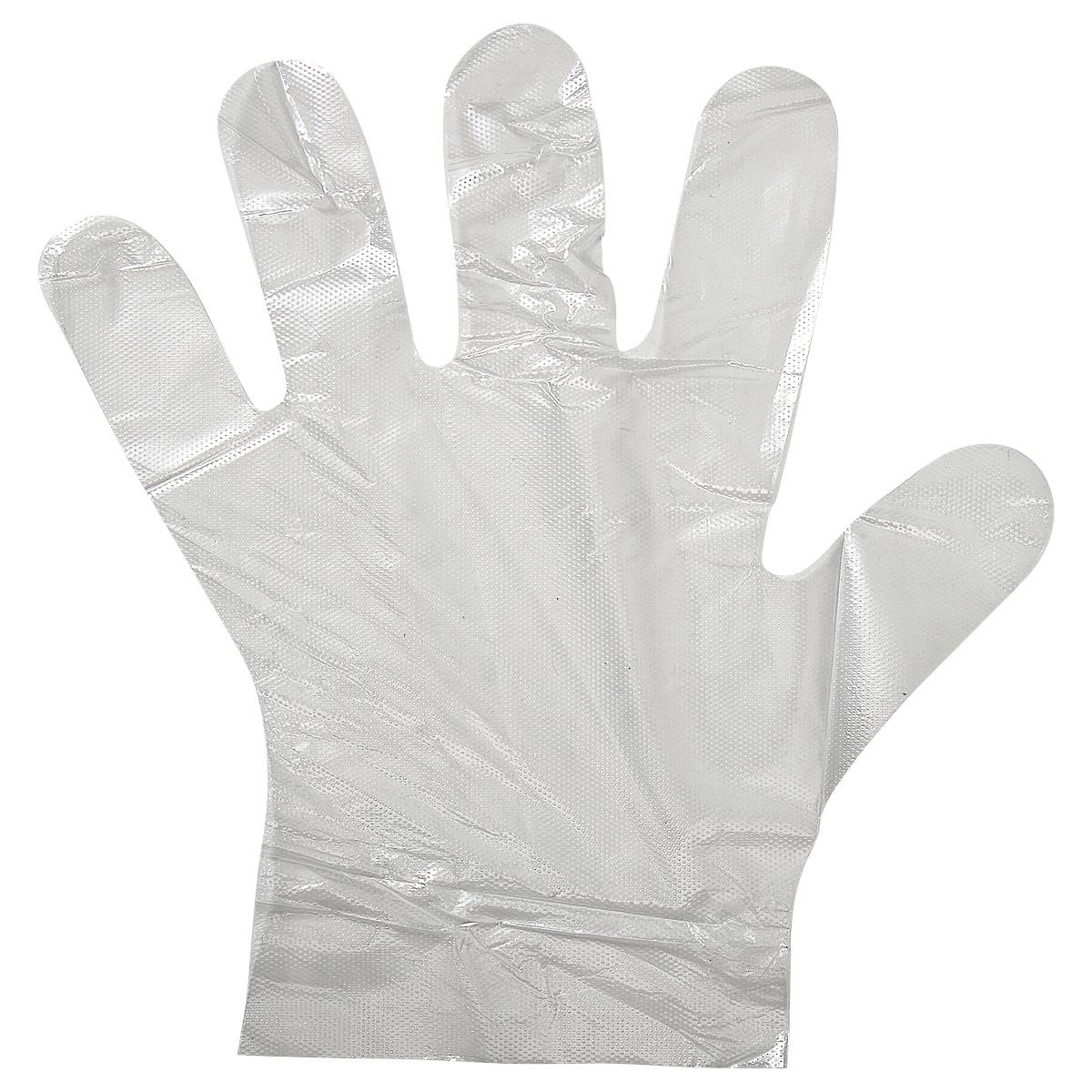 Victoria Bay Gloves Medium (MED) Clear LDPE Disposable Powder-Free 500/Pack