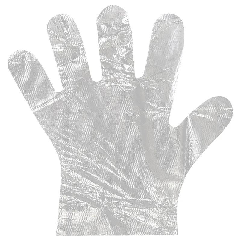 Victoria Bay Gloves Medium (MED) Clear LDPE Disposable Powder-Free 500/Pack