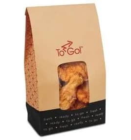 Bagcraft® EcoCraft® Fresh ToGo! Deli Bag 5X3X9.63 IN 4 LB Vented With Window 500/Case