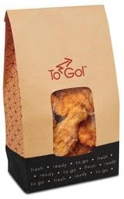 Bagcraft® EcoCraft® Fresh ToGo! Deli Bag 5X3X9.63 IN 4 LB Vented With Window 500/Case