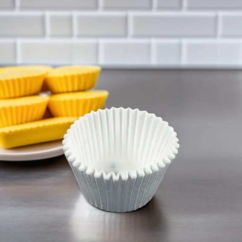 Baking Cup 6X2X2.25 IN White Fluted 10000/Case