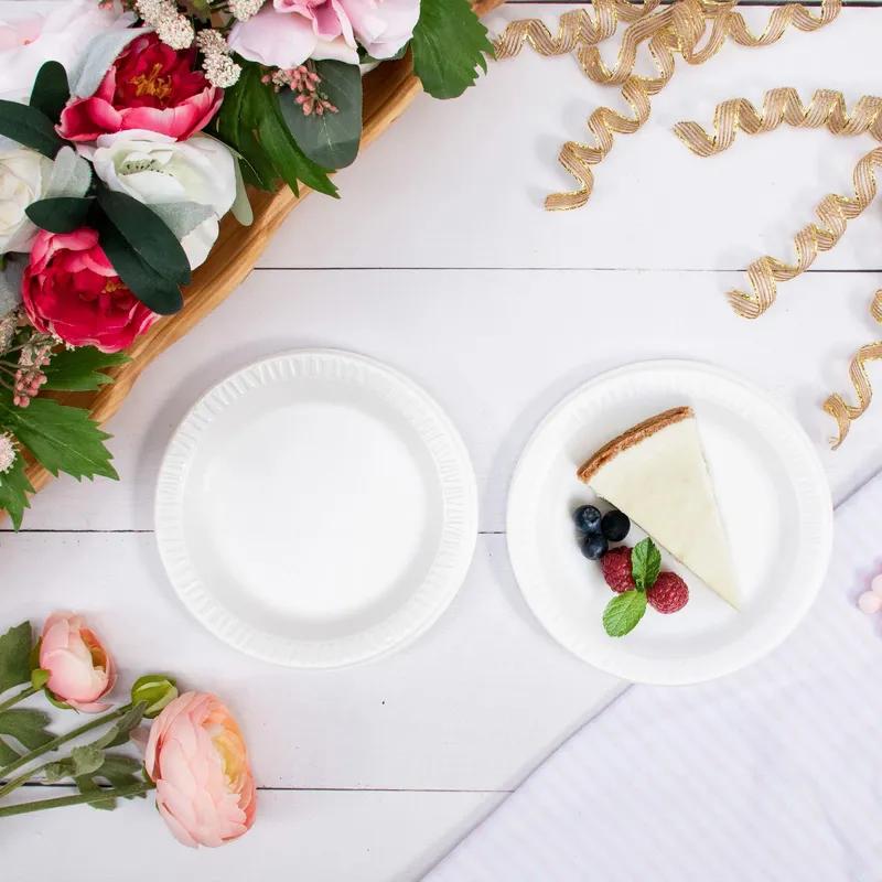 Dart® Concorde® Plate 6X0.61 IN XPS White Round 125 Count/Pack 8 Packs/Case 1000 Count/Case