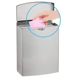ConturaSeries® Menstrual Care Disposal Receptacle Silver Stainless Steel 1 GAL 1/Each