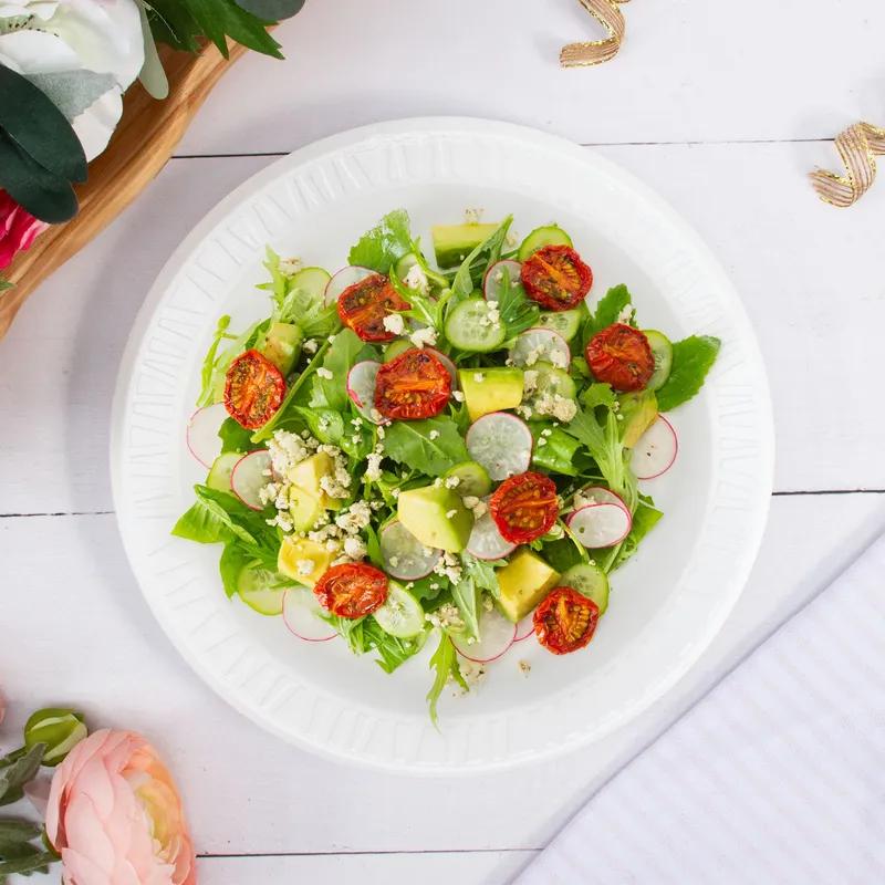 Dart® Quiet Classic® Plate 9X0.92 IN XPS Foam White Round Laminated 125 Count/Pack 4 Packs/Case 500 Count/Case