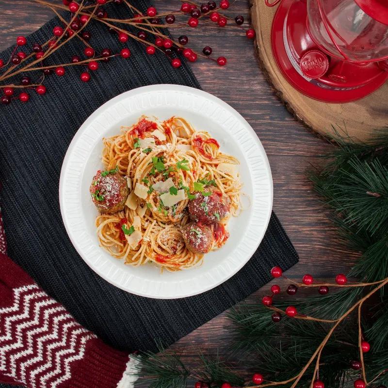 Dart® Quiet Classic® Plate 9X0.92 IN XPS Foam White Round Laminated 125 Count/Pack 4 Packs/Case 500 Count/Case