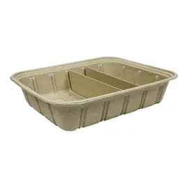 Catering Pan 1/2 Size 120 OZ 12.8X10.4X2.9 IN Pulp Fiber Kraft Rectangle Adjustable 200/Case