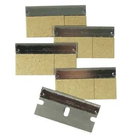 Razor Blade Scraper 1.5 IN Silver Replacement 100/Pack