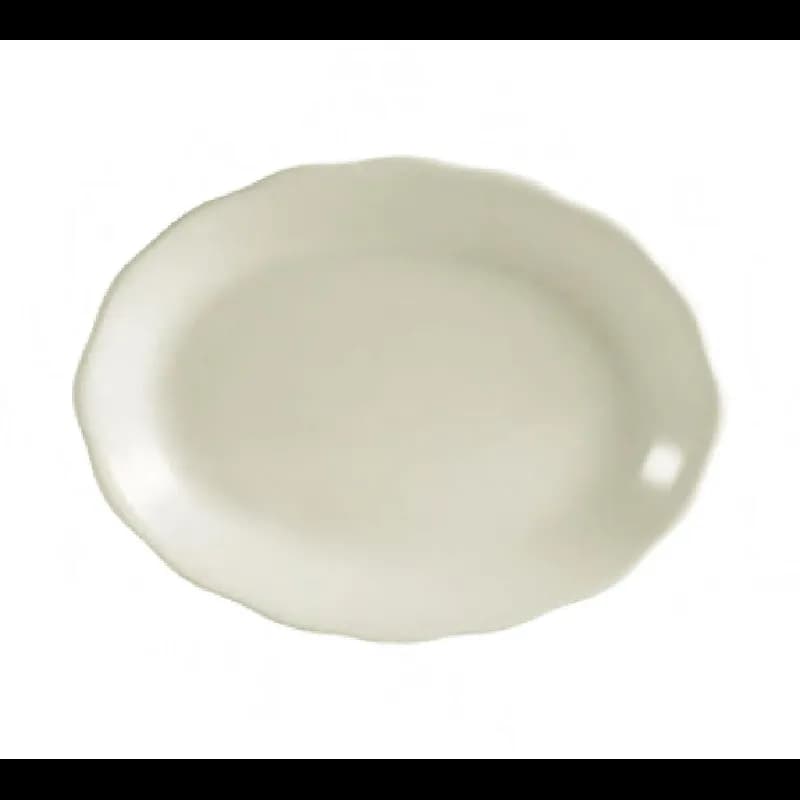 Seville Platter 11.63 IN Porcelain Oval Scalloped 12/Case