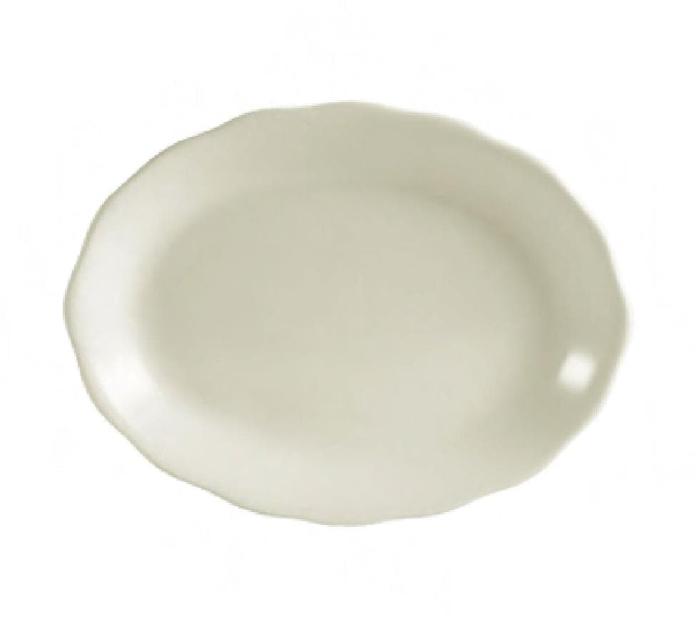 Seville Platter 11.63 IN Porcelain Oval Scalloped 12/Case
