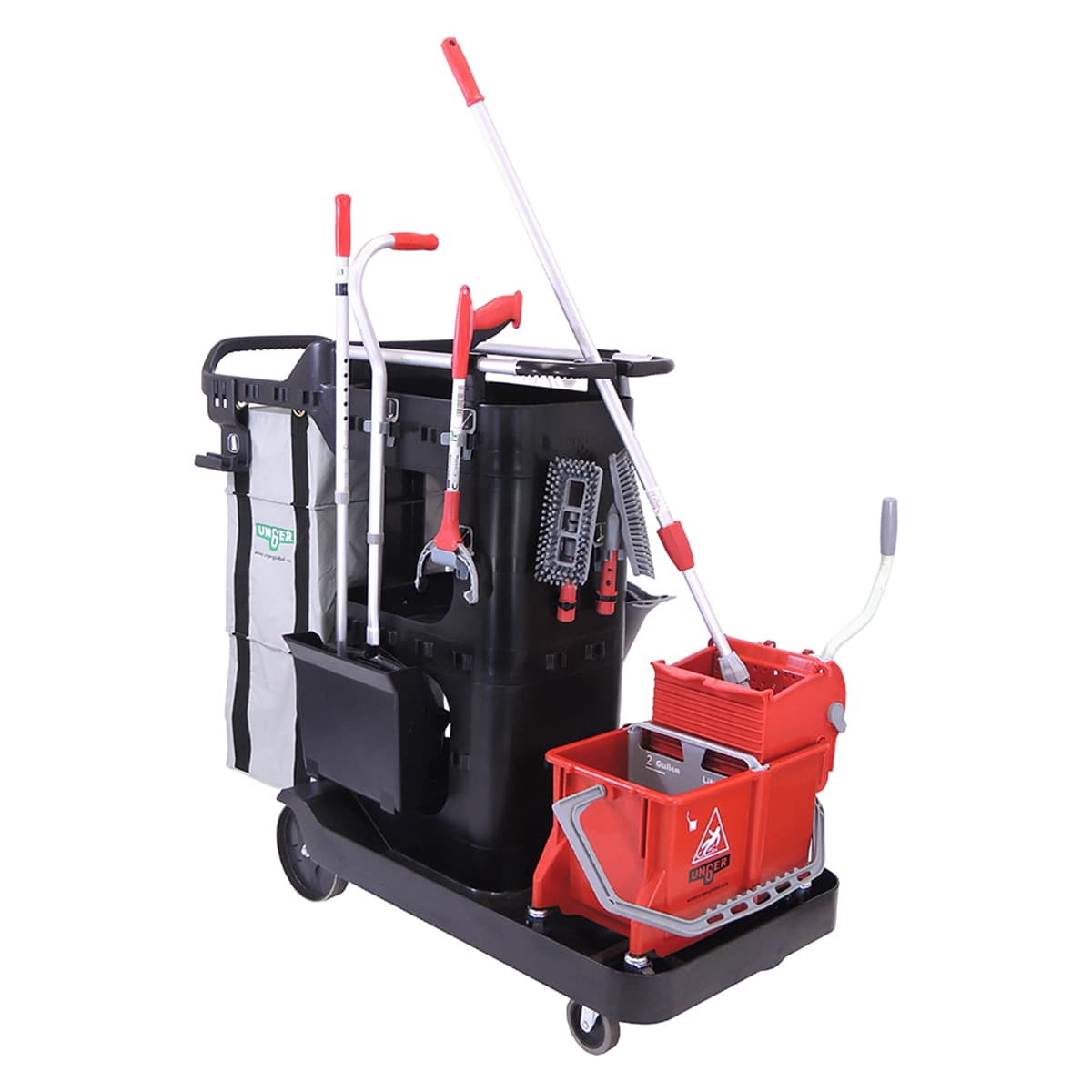 RestroomRx Cleaning Specialist System Complete Janitorial Cleaning Cart 16 QT 1/Each