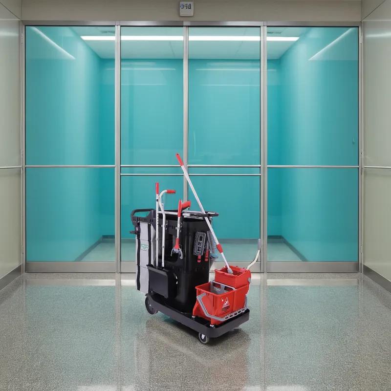 RestroomRx Cleaning Specialist System Complete Janitorial Cleaning Cart 16 QT 1/Each