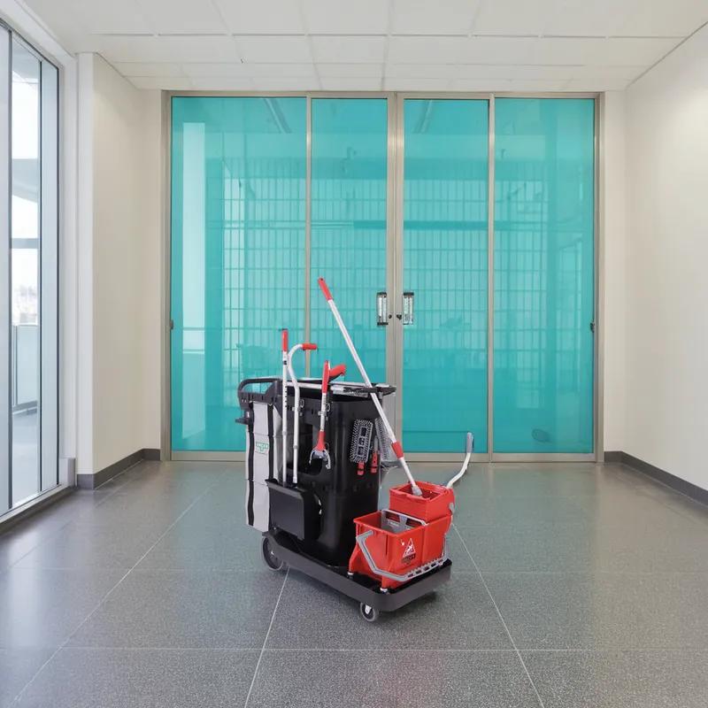 RestroomRx Cleaning Specialist System Complete Janitorial Cleaning Cart 16 QT 1/Each