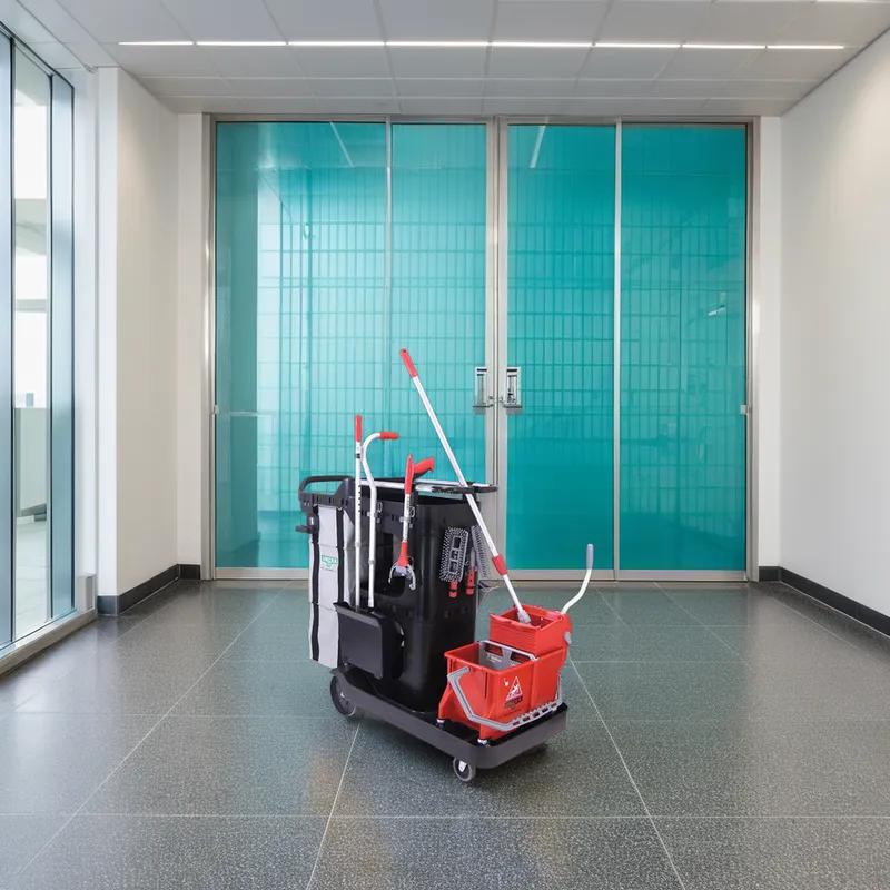 RestroomRx Cleaning Specialist System Complete Janitorial Cleaning Cart 16 QT 1/Each