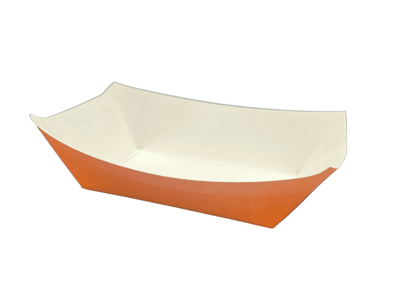 Food Tray 3 LB Paper Orange 500/Case