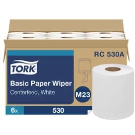 Tork Roll Paper Towel M23 11.75X7.6 IN 518.958 FT 2PLY White Centerfeed Embossed Refill 530 Sheets/Roll 6 Rolls/Case