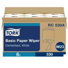 Tork Roll Paper Towel M23 11.75X7.6 IN 518.958 FT 2PLY White Centerfeed Refill 530 Sheets/Roll 6 Rolls/Case