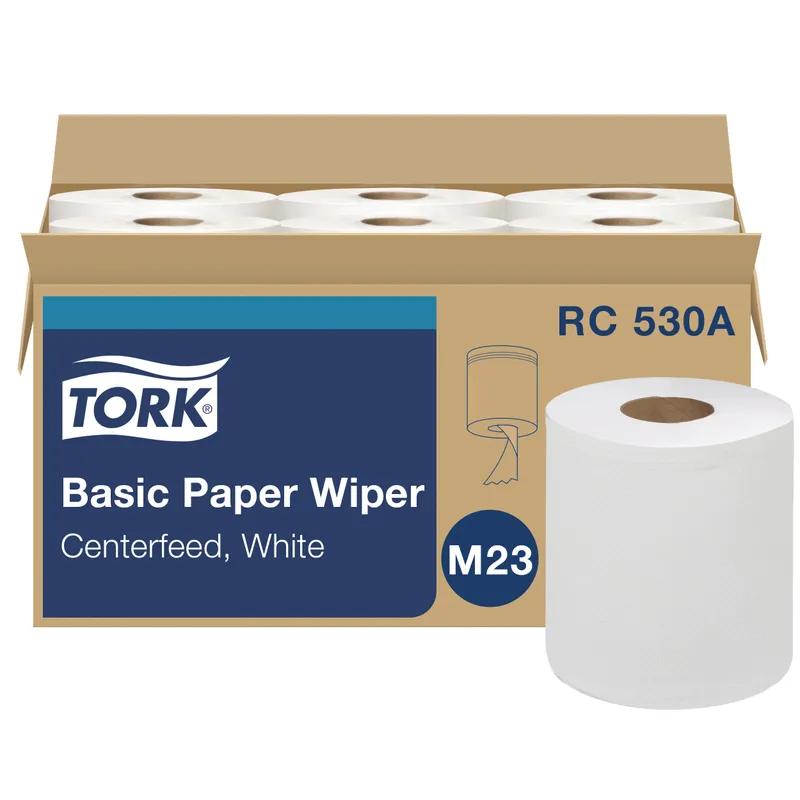 Tork Roll Paper Towel M23 11.75X7.6 IN 518.958 FT 2PLY White Centerfeed Embossed Refill 530 Sheets/Roll 6 Rolls/Case