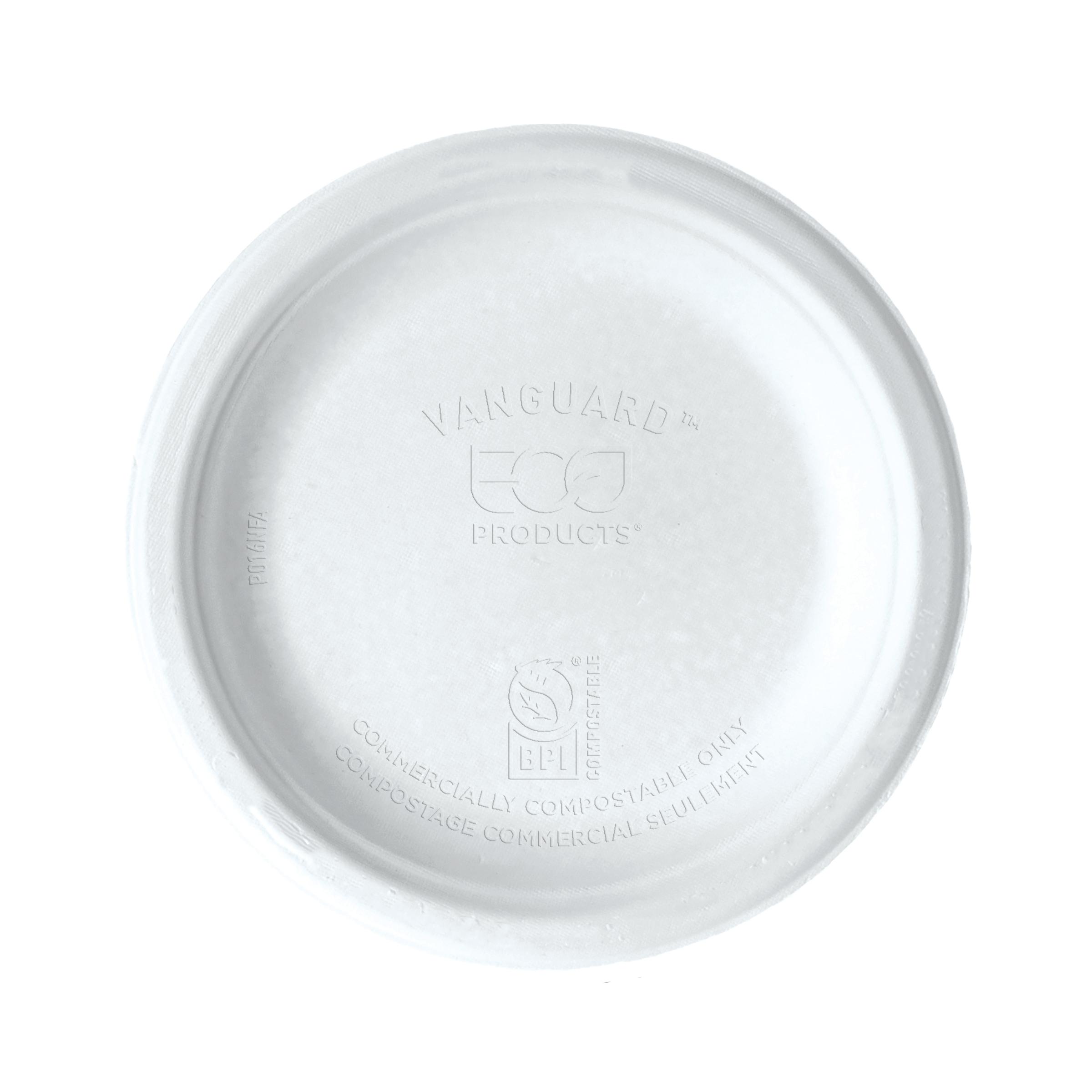 Plate 6 IN Sugarcane White Round 1000/Case