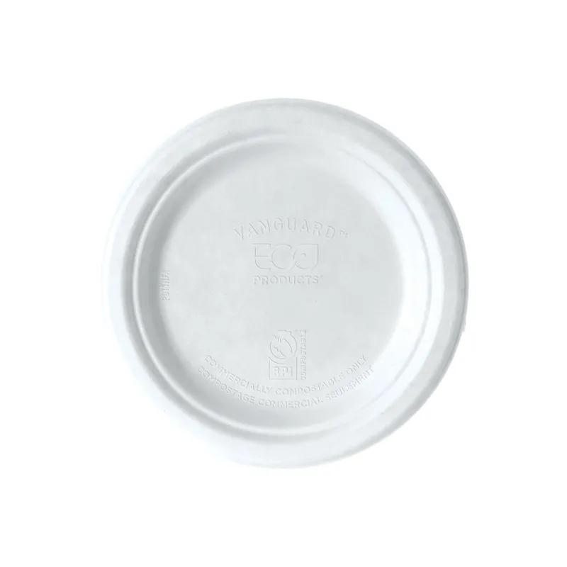 Plate 6 IN Sugarcane White Round 1000/Case