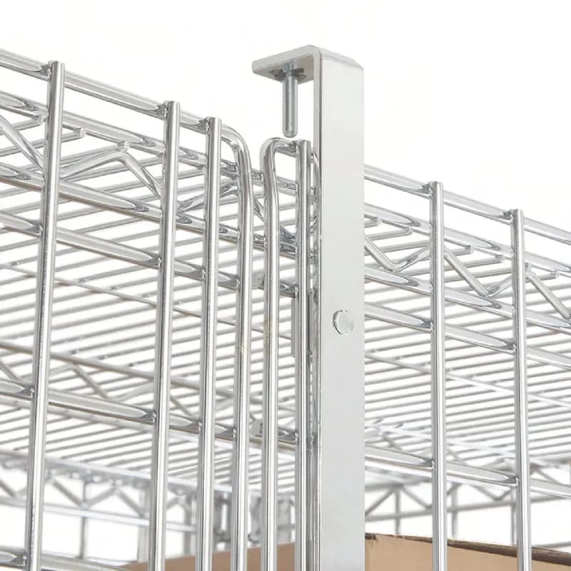 Wire Security Cage Kit 24X36X63 IN Carbon Steel Chrome Plated Steel 1/Each