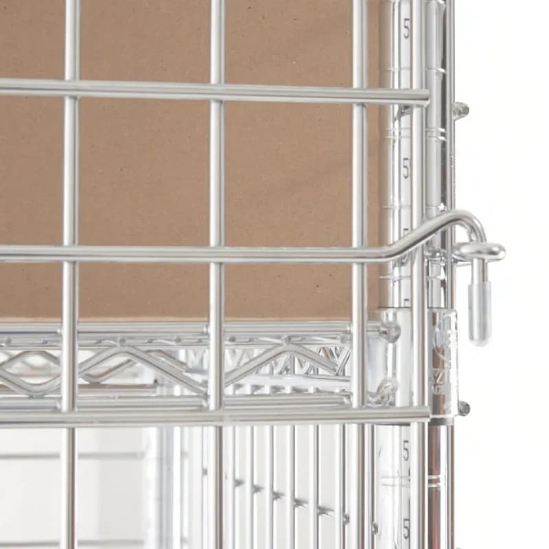 Wire Security Cage Kit 24X36X63 IN Carbon Steel Chrome Plated Steel 1/Each