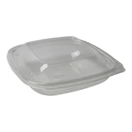 Bowl & Lid Combo With Dome Lid Medium (MED) 24 OZ PET Clear Square Hinged 150/Case