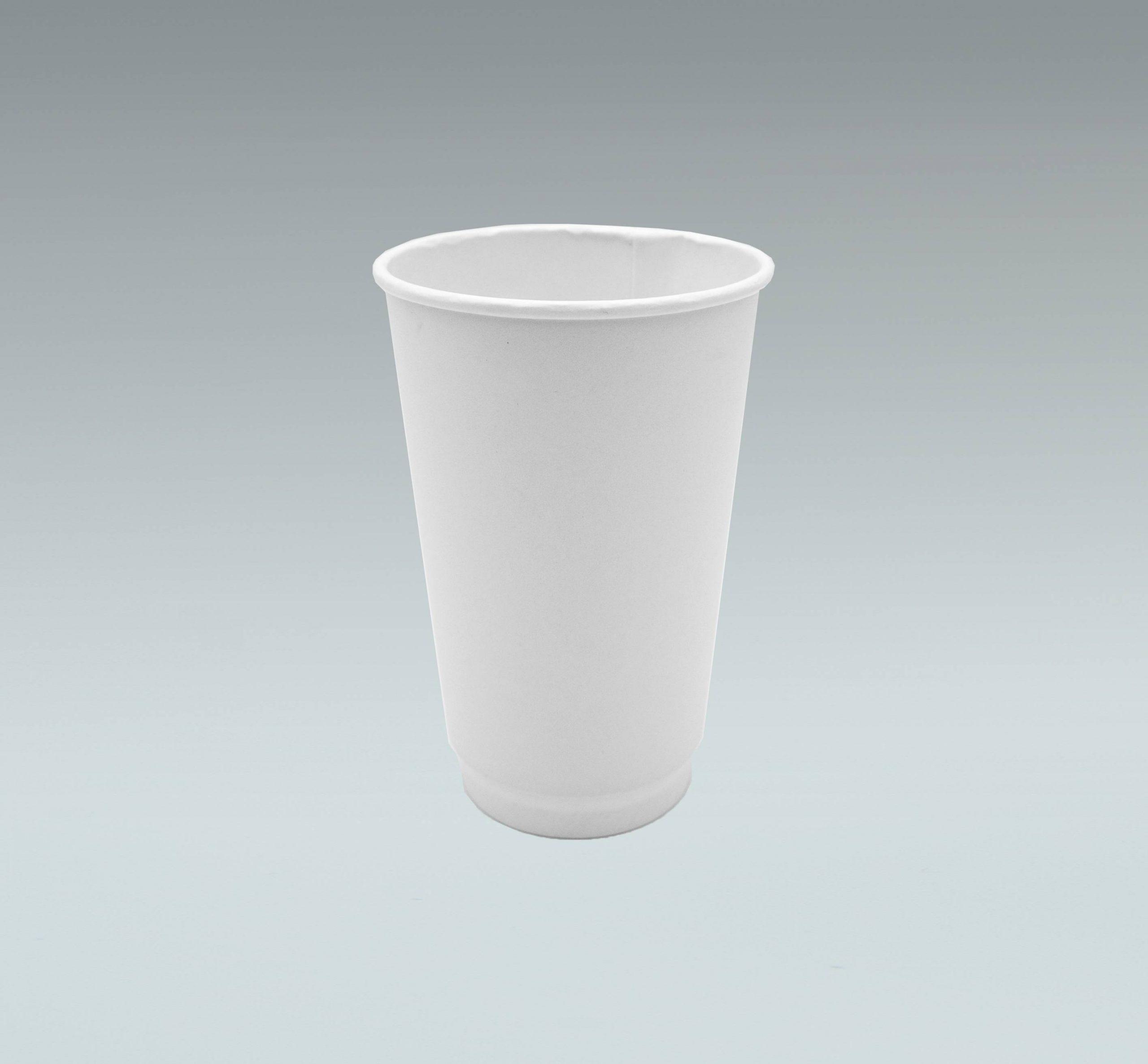 Hot Cup 12 OZ Double Wall Poly-Coated Paper White 500/Case