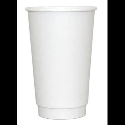 Hot Cup 16 OZ Double Wall Poly-Coated Paper 500/Case