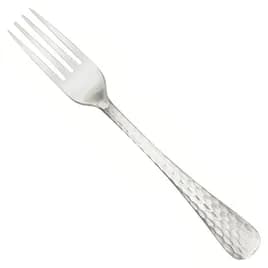 Caspian Dinner Fork 18/0 Stainless Steel Medium Weight Satin Hammered Look Dishwasher Safe 12/Dozen
