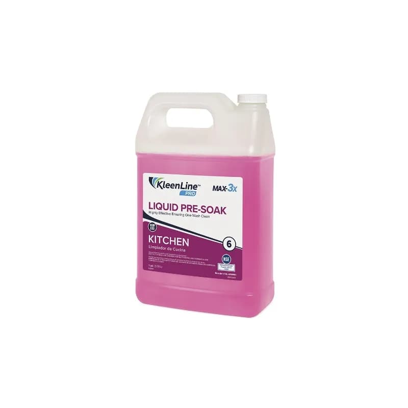 KleenLine Pro MAX-3X #6 Dish Presoak 1 GAL Liquid 1/Case