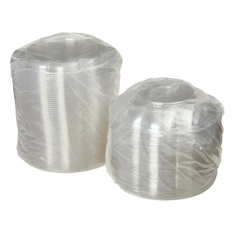 Victoria Bay Salad Bowl & Lid Combo With Dome Lid 40 OZ PET Clear Round Unhinged 100/Case