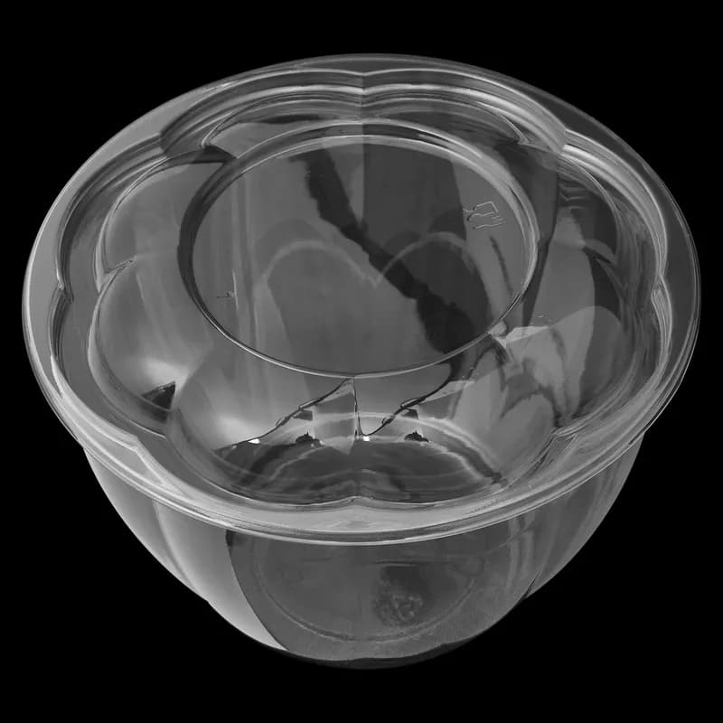 Victoria Bay Salad Bowl & Lid Combo With Dome Lid 48 OZ PET Clear Round Unhinged 150/Case